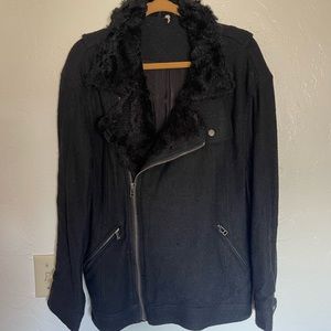 Thick, heavy, black women’s jacket